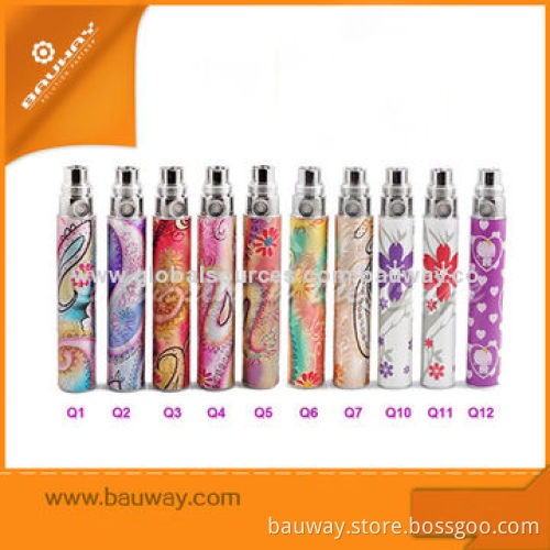 Electronic Cigarette Batteries, 650/900/1100mAh Battery Capacity, 7 Colors